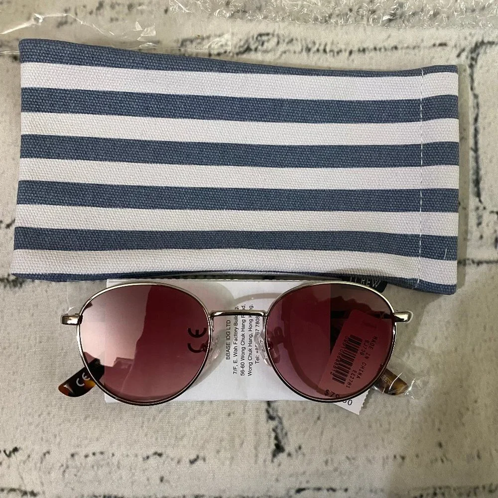 J. Crew Round wire-frame sunglasses